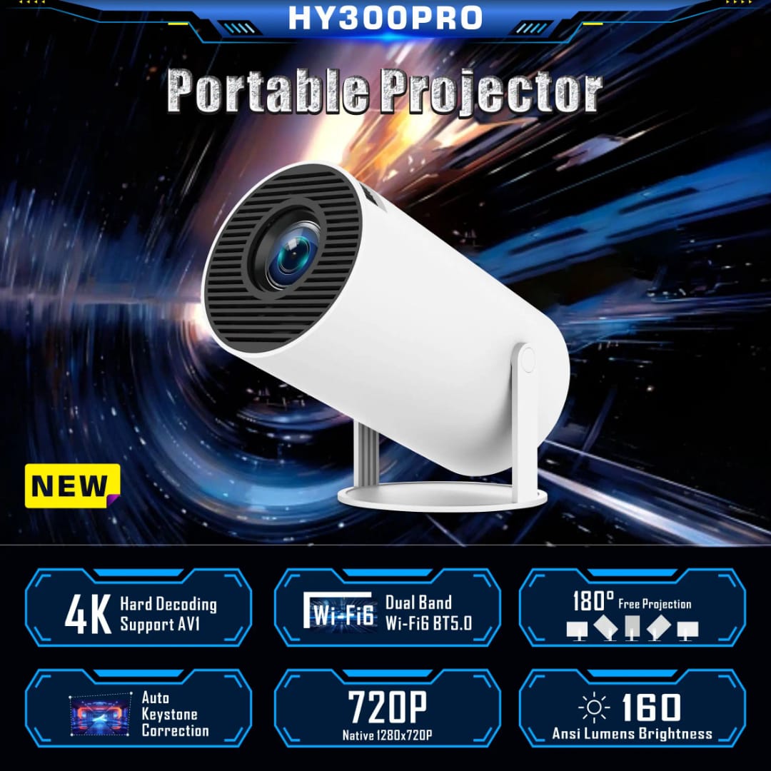 HY300 Pro Mini Projector